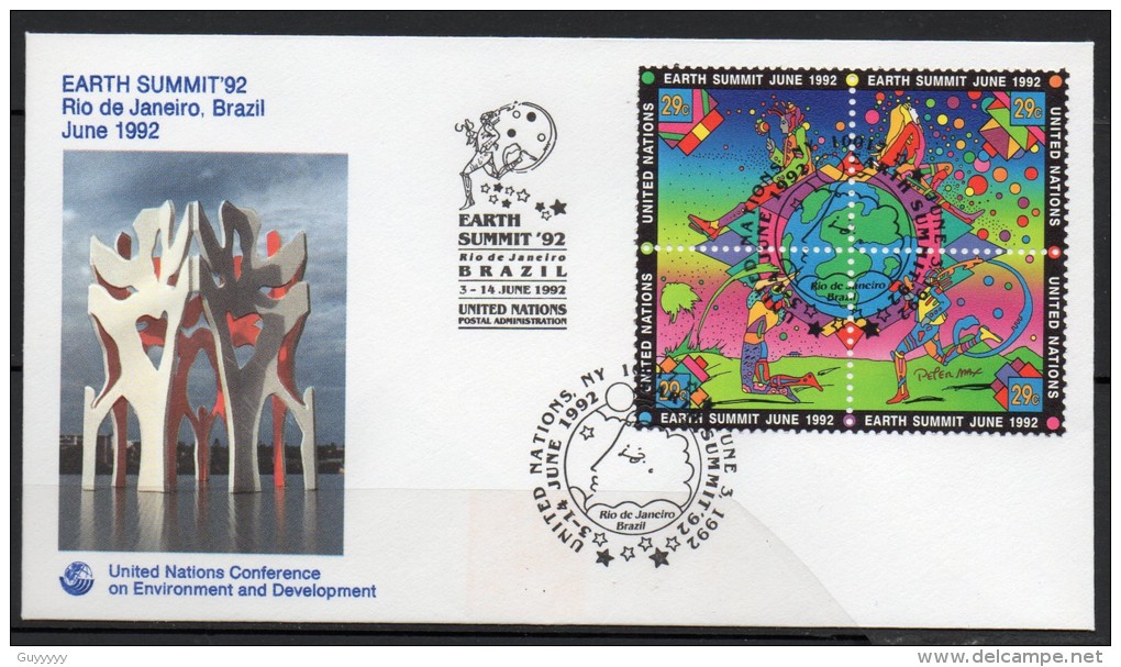 Nations Unies - Souvenir Philatélique Du Sommet De La Planète Terre à Rio De Janeiro En Juin 1992 - Emisiones Comunes New York/Ginebra/Vienna