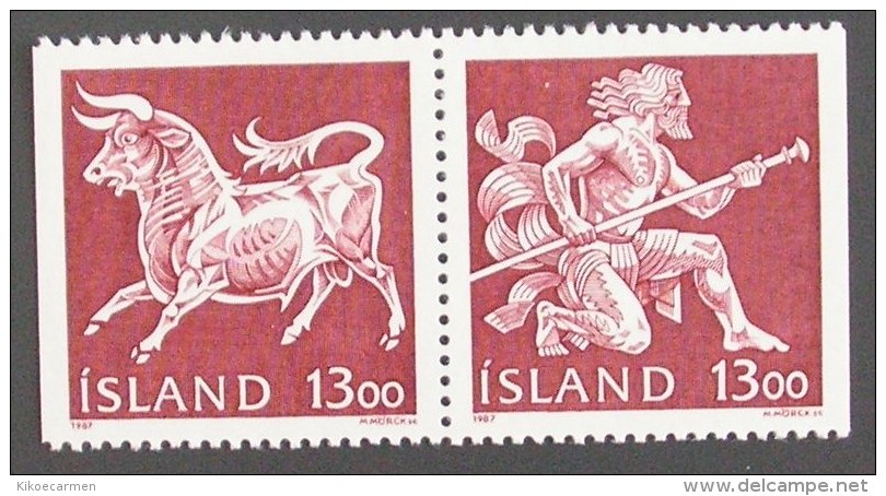 ISLAND Islanda MYTH Nordic MYTHOLOGY Legend GENIUS OF THE ARMS Coat Of Arm Mnh ** - Mythology