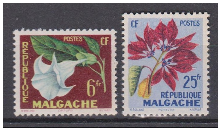 Madagascar, Malgache, Malagasy, 1959, Flowers, MNH, *** - Andere & Zonder Classificatie