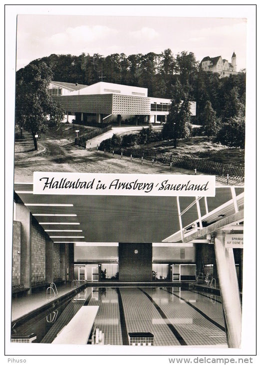 D4199   ARNSBAD : Hallenbad - Schwimmbad ( Swimmingpool, Piscine) - Arnsberg