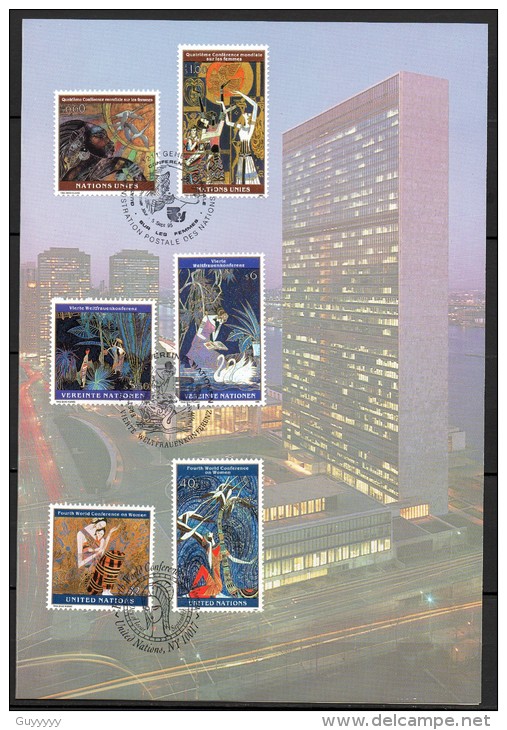 Nations Unies - Souvenir Philatélique De La 4° Conférence Mondiale Sur Les Femmes à Beijing En Septembre 1985 - Emisiones Comunes New York/Ginebra/Vienna