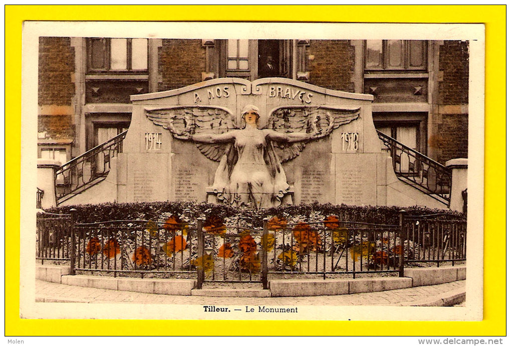 TILLEUR  =  LE MONUMENT AUX MORTS  =  SAINT-NICOLAS – TOP QUALITY Militaire Guerre 1914-18 WW1 Militair A590 - Saint-Nicolas