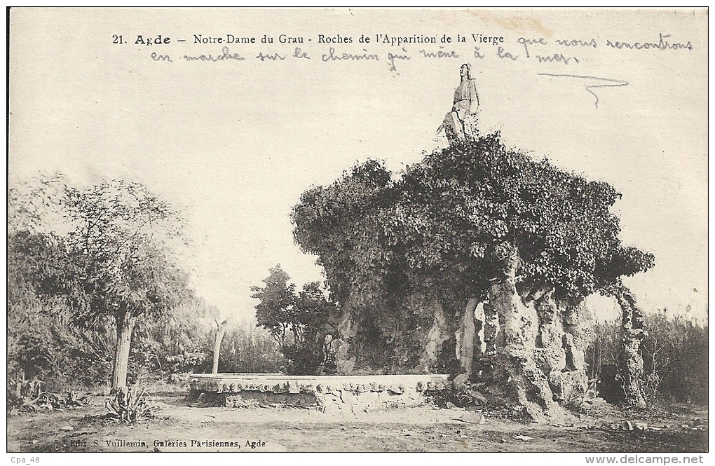 Herault : Agde, Notre Dame Du Grau, Roches De L'Apparition De La Vierge - Agde