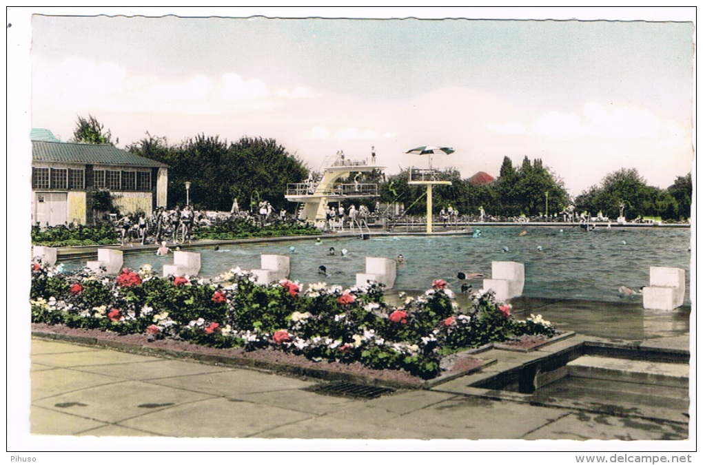 D4217  MERKSTEIN :Freibad - Schwimmbad(  Swimmingpool, Piscine) - Herzogenrath