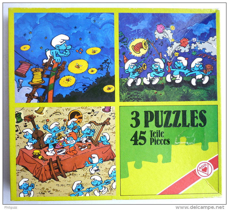 Puzzles 3 ASS Vers 1983 - SCHTROUMPFS - Puzzels