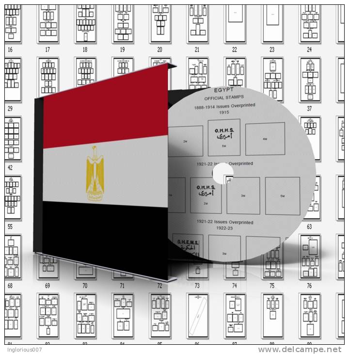 EGYPT STAMP ALBUM PAGES 1866-2011 (247 Pages) - Engels