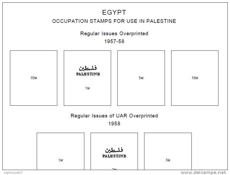 EGYPT STAMP ALBUM PAGES 1866-2011 (247 pages)