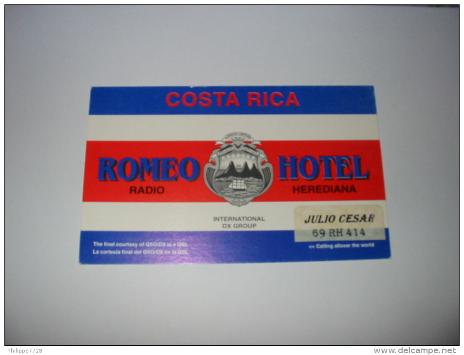 COSTA RICA Carte CB * - CB