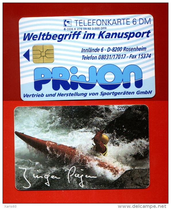 GERMANY: K-276 09/92 "Weltbegriff Im Kanusport" Used - K-Series: Kundenserie