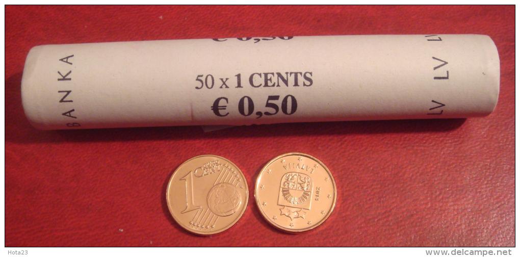 Latvia / Lettonia / Lettland   2014 EURO COIN  50 X 1 Euro Cents Bank Roll - Latvia
