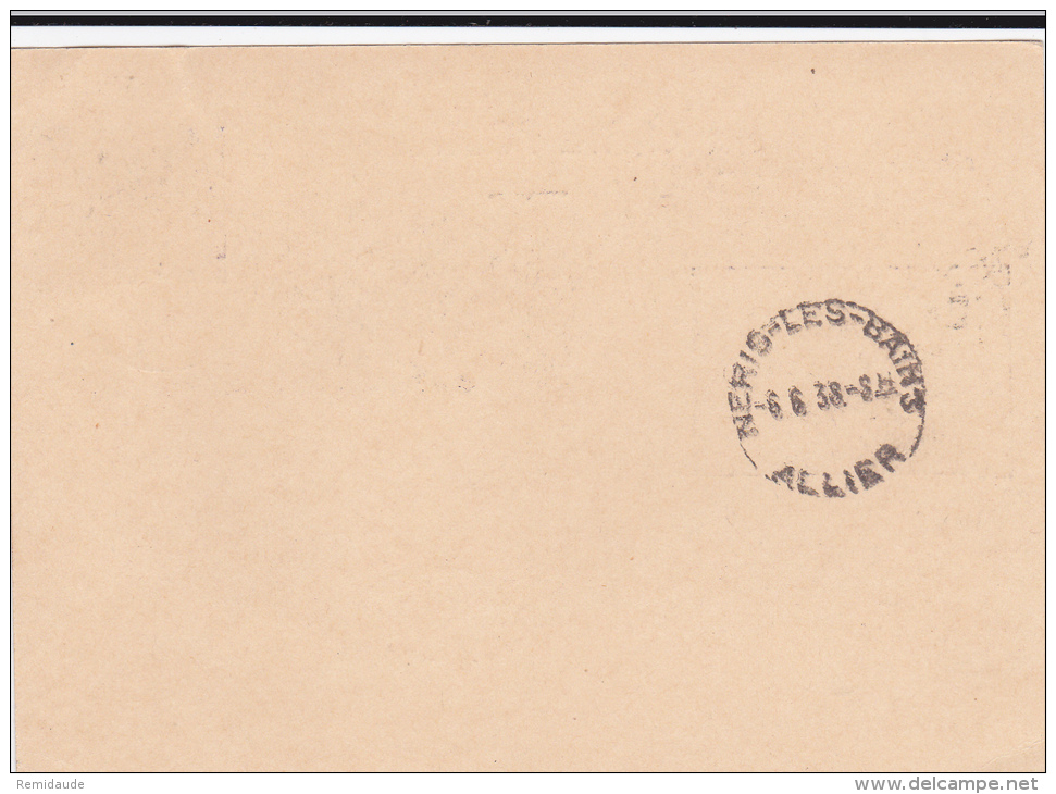 PAIX - 1938 - CARTE ENTIER POSTAL Avec REPIQUAGE PRIVE De L'EXPO PHILATELIQUE De METZ (MOSELLE) - BUREAU TEMPORAIRE - Cartoline Postali Ristampe (ante 1955)