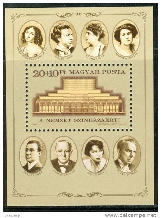 HUNGARY-1986.Souvenir Sheet - Budapest Natl.Theater MNH!! - Neufs