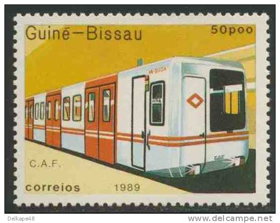 Guinea Bissau 1989 Mi 1033 ** Madrid Rapid Transit Train  No. M-2004, Spain /  Schienenfahrzeug / Véhicule Ferroviaire - Treinen