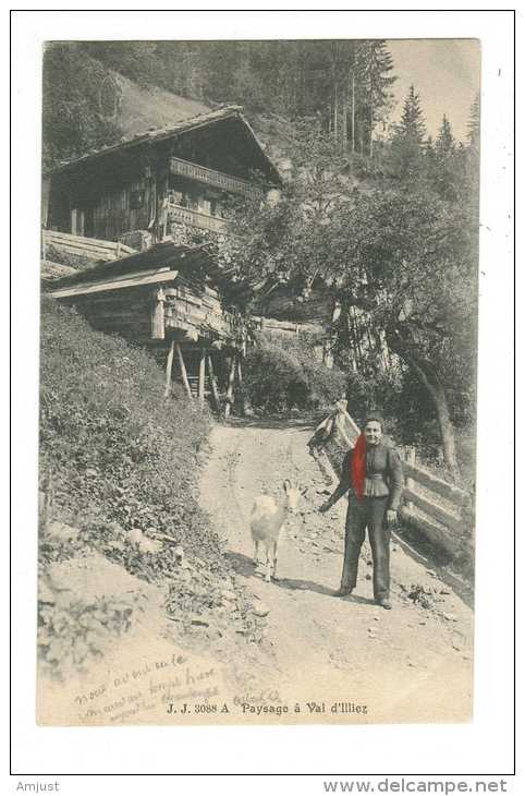 Suisse // Valais // Paysannes à Val D'Illiez (foulard Rouge ) - Val-d'Illiez 