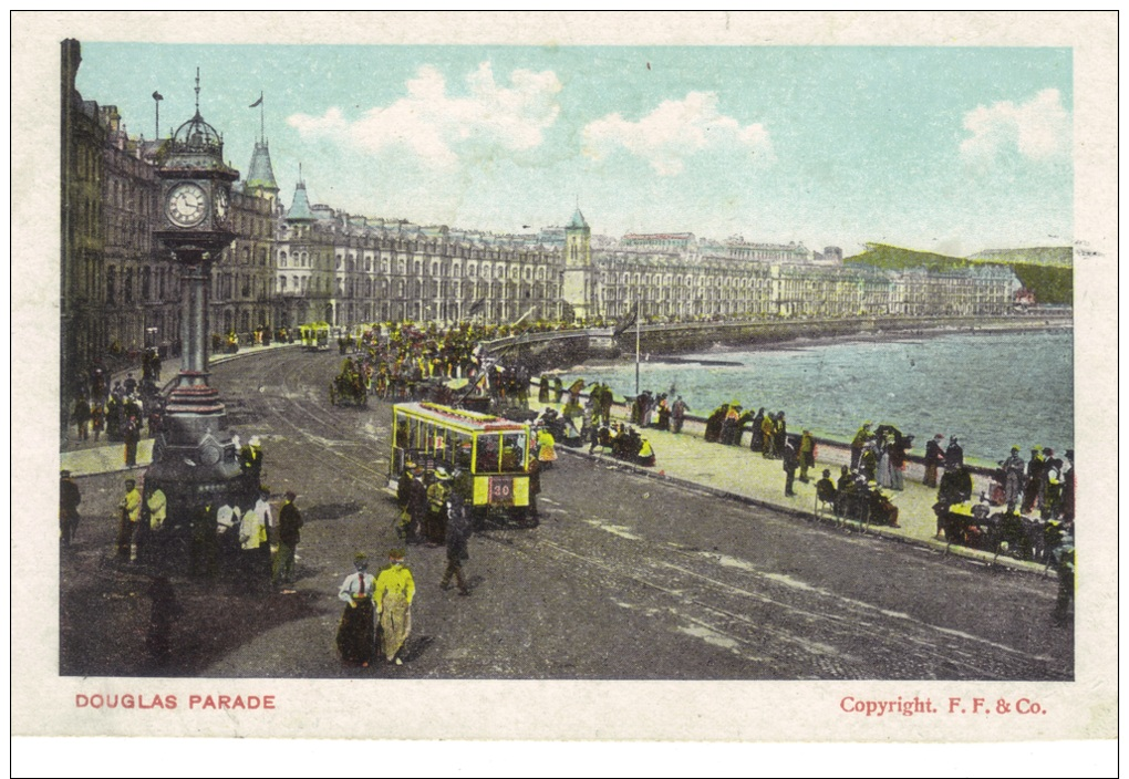 (p136) Douglas Parade, Isle Of Man. PPC Postcard. Unposted - Insel Man