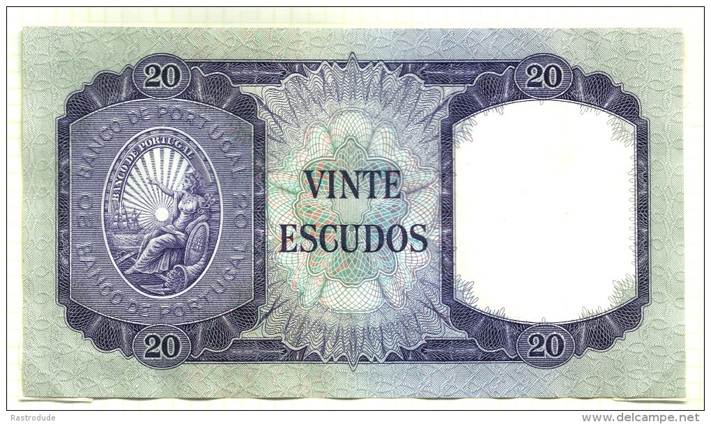 PORTUGAL - 1960 - 2O ESCUDOS - GEM UNCIRCULTED - RARE IN THIS CONDITION - Portugal