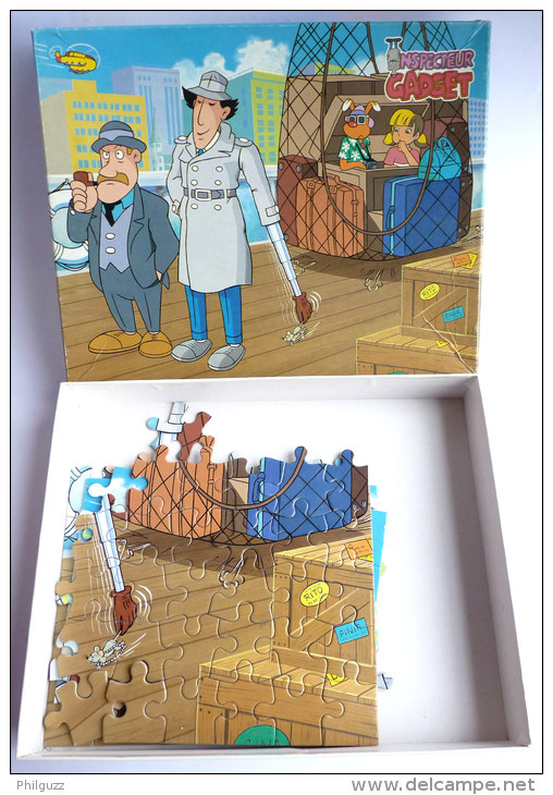 Puzzle MB 1984 - INSPECTEUR GADGET - CHARGEMENT DU BATEAU - 100 Pièces (2) - Puzzels