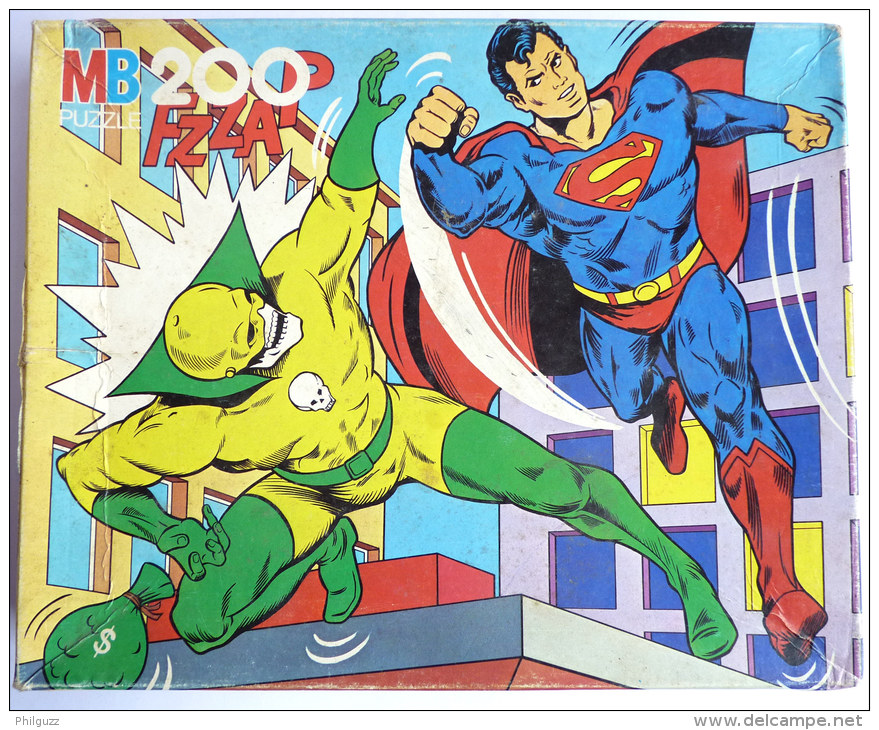 Puzzle MB 1980 - SUPERMAN - 200 Pièces DC - Puzzles