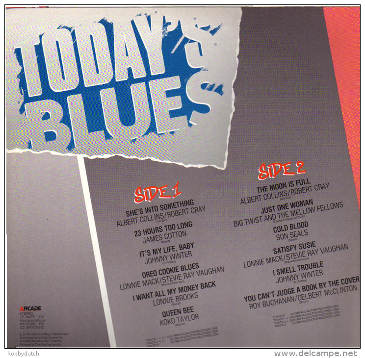 * LP *  TODAY'S BLUES Vol.3 - ALBERT COLLINS / ROBERT CRAY / STEVIE RAY VAUGHAN / JAMES COTTON A.o. - Blues