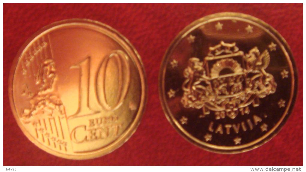 Latvia / Lettonia / Lettland 2014 EURO COIN  10 Euro Cents  UNC - Letonia