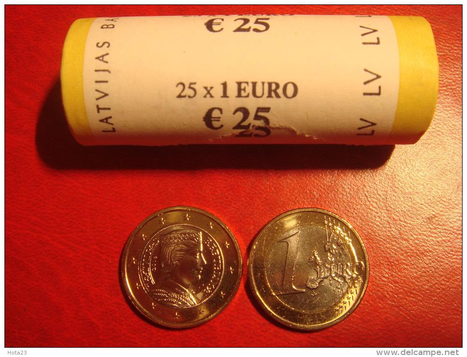 Latvia / Lettonia / Lettland   2014 EURO COIN  25 X 1 Euro  Bank Roll - UNC - Latvia