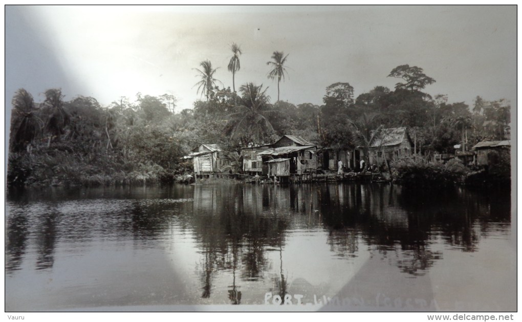 PORT LIMON COSTA RICA CARTE PHOTO N°11  VILLAGE AU BORD DE MER - Costa Rica