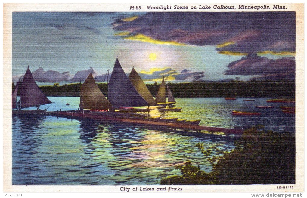 Nr. 248, AK  Scene On Lake Calhoun, Minneapolis - Minneapolis