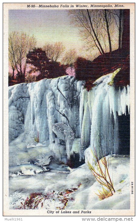 Nr. 249, AK  Minnehaha Falls In Winter, Minneapolis - Minneapolis