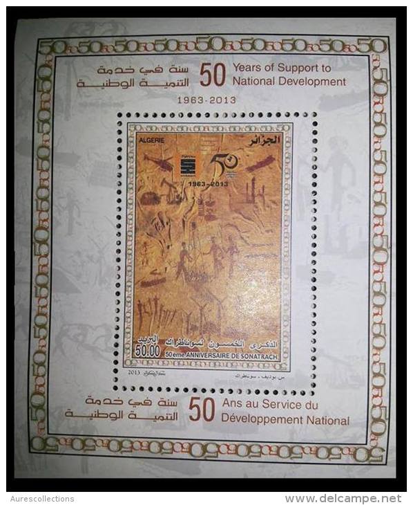 ALGERIA ALGERIE SONATRACH 50 Th Anniversary Oil Petrole 2013 MINI SHEET MS 2013 MNH ** - Oil