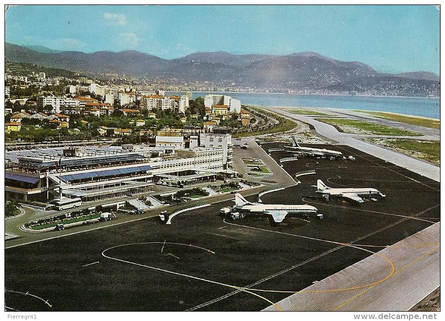 CPA-1960-06-NICE--VUE AERIENNE-AEROPORT-TBE - Aérodromes