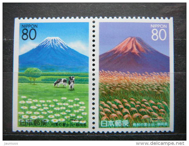 Japan 1997 2445/6D (Mi.Nr.) **  MNH #Pair - Neufs