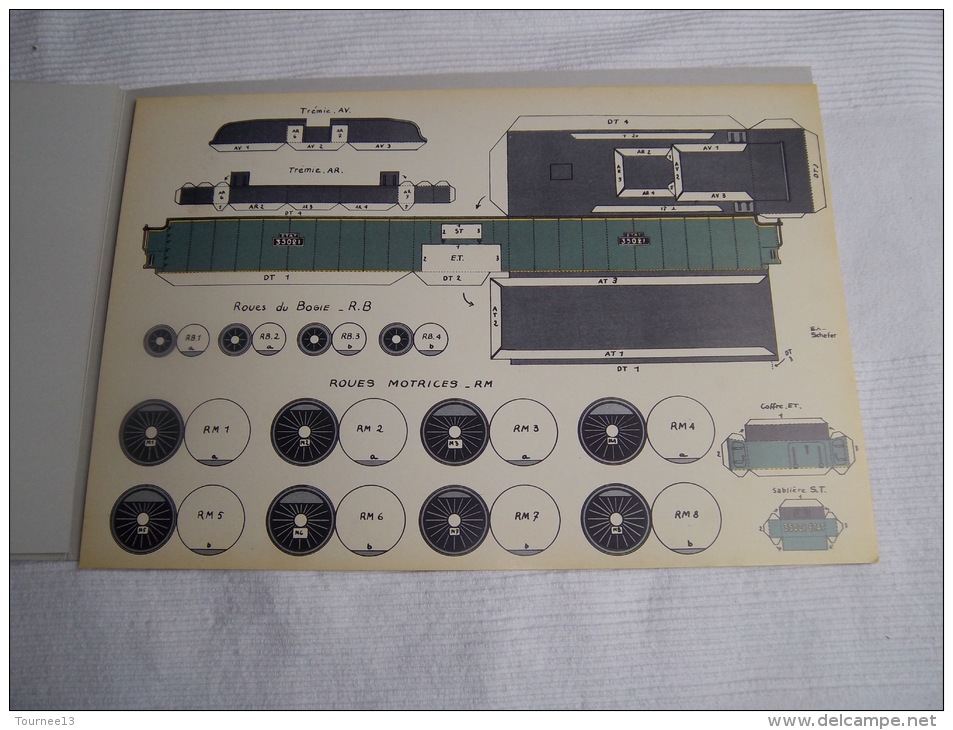 INGENIA DECOUPAGE LOCOMOTIVE TYPE MOUTAIN - Giocattoli Antichi