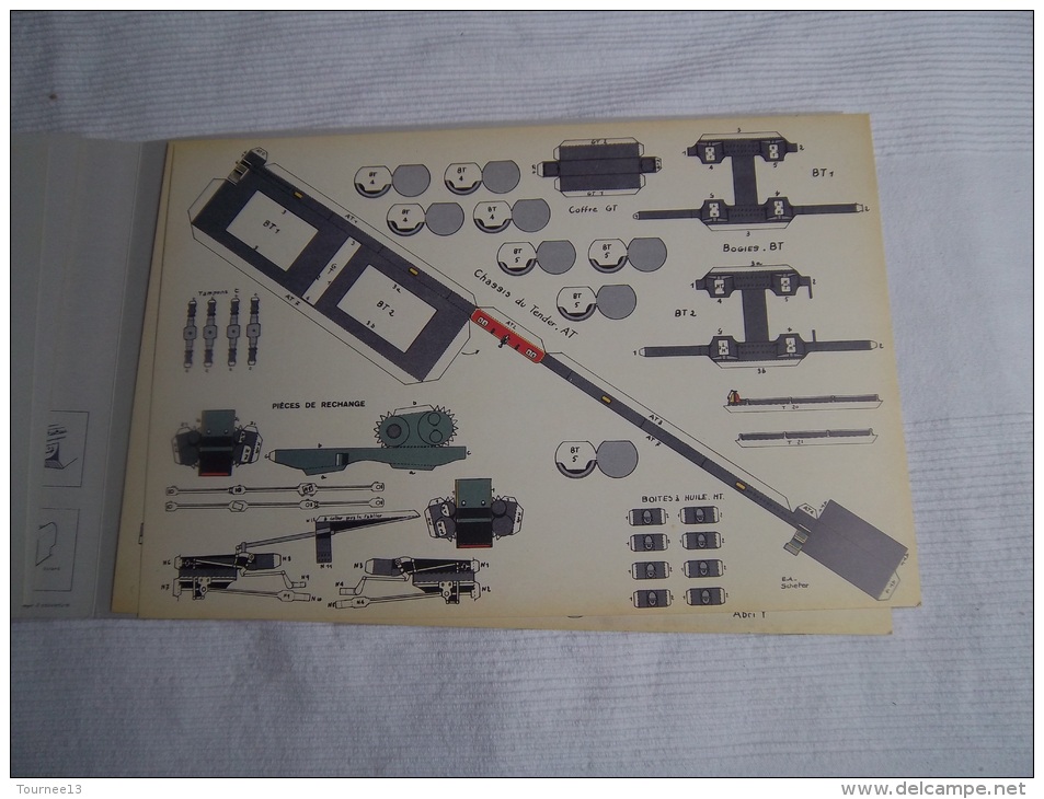 INGENIA DECOUPAGE LOCOMOTIVE TYPE MOUTAIN - Giocattoli Antichi