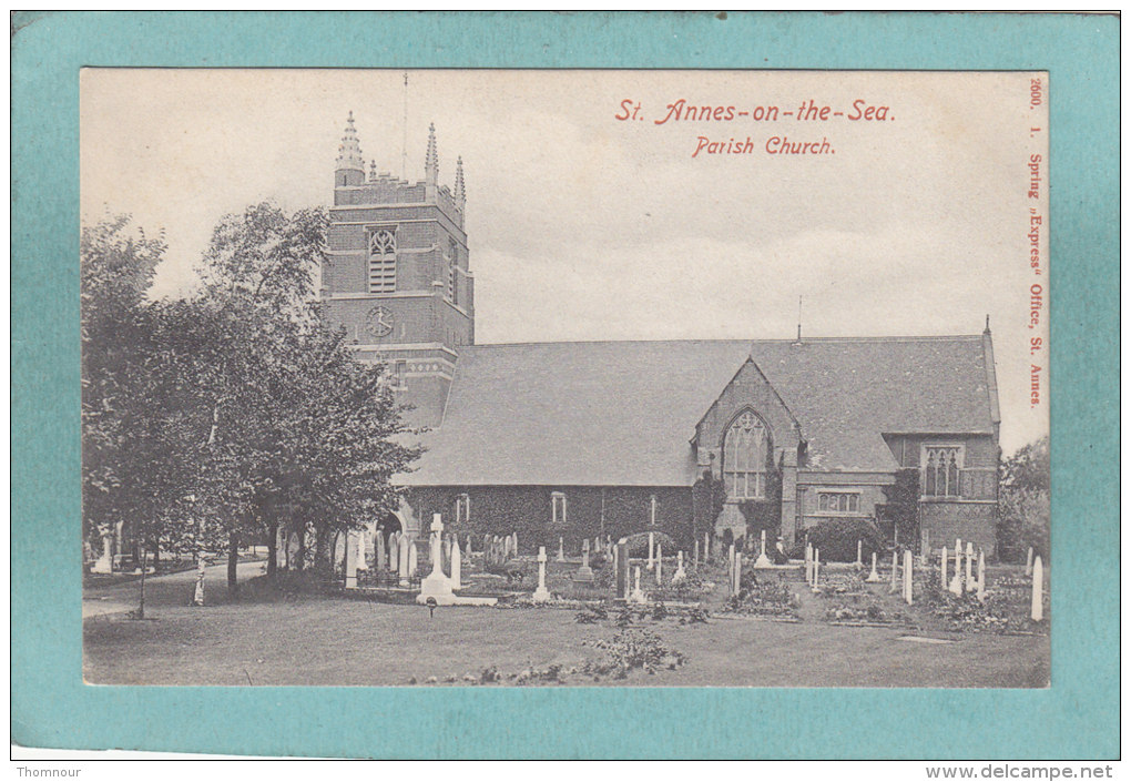 St.  ANNES - ON - THE - SEA  -  PARIS  CHURCH  -  BELLE CARTE  - - Altri & Non Classificati