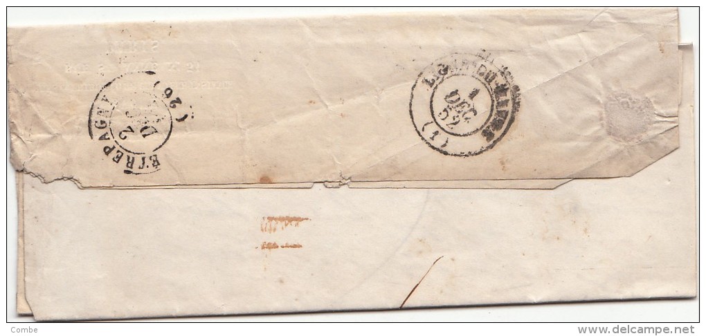 1852, Lettre De PARIS Pour ETREPAGNY EURE, POURET AVOUE, Rue St Anne, Taxe PARIS 25C /4594 - 1849-1876: Klassik