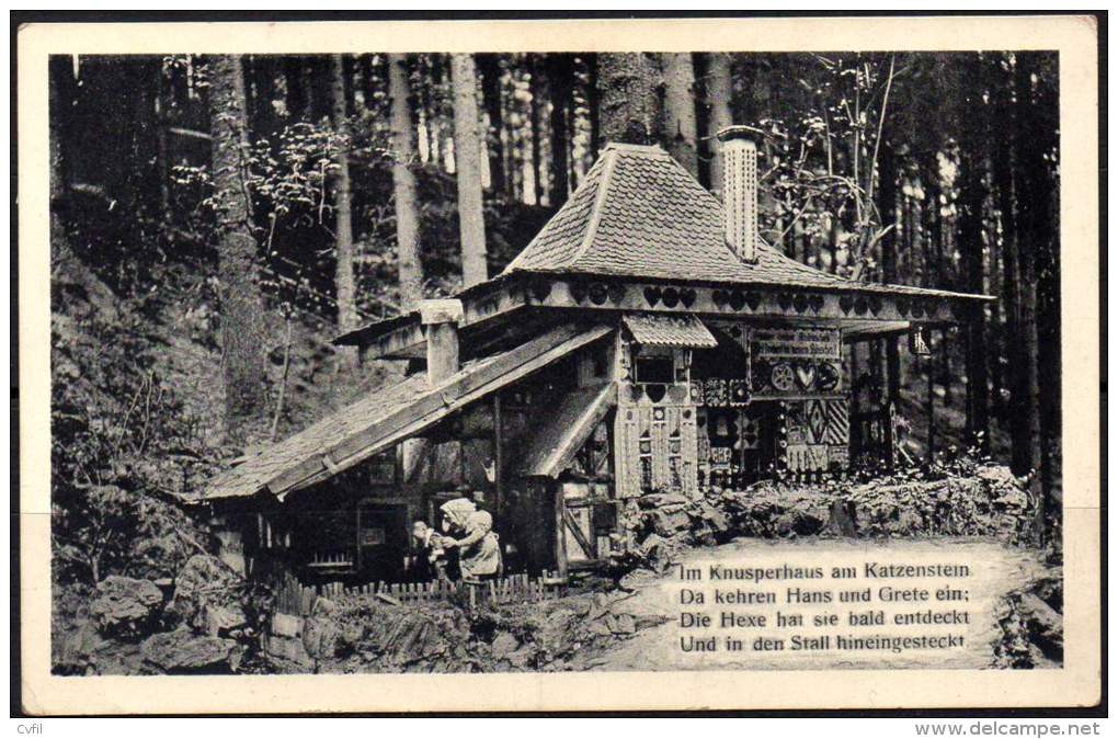 GERMANY Ca 1935 - Hänsel Und Gretel Im Märchengrund POSTAL CARD - Bad Sachsa