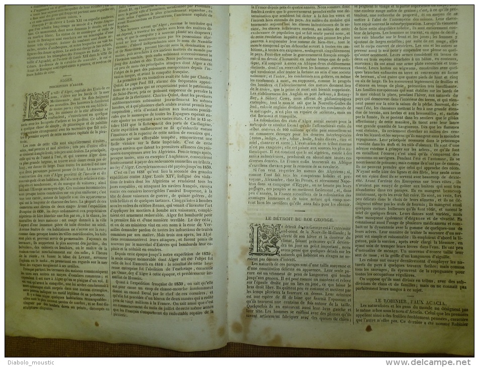 1er Mai 1834 MAGASIN UNIVERSEL : Louis XII;  Détroit Du Roi GEORGE; Les Bagnes ; Les Bazars D'ORIENT; Rochester - 1800 - 1849