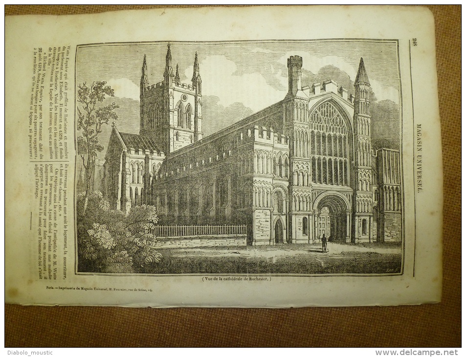 1er Mai 1834 MAGASIN UNIVERSEL : Louis XII;  Détroit Du Roi GEORGE; Les Bagnes ; Les Bazars D'ORIENT; Rochester - 1800 - 1849