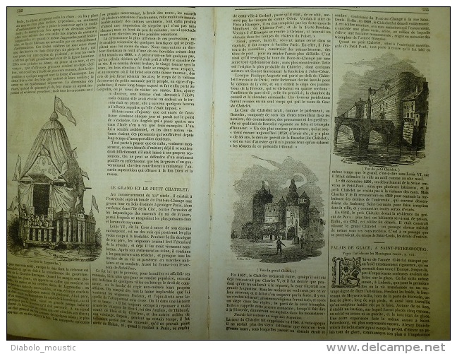 8 Mai 1834 MAGASIN UNIVERSEL :Douanes De LONDRES;Quakers; Culte De JAGGANTHA à Porée ; Le Grand-Châtelet; Cuirassiers - 1800 - 1849