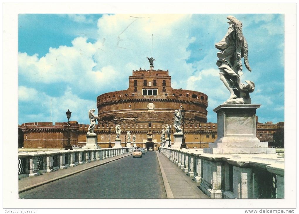 Cp, Italie, Rome, Pont Et Château St-Angelo, écrite - Castel Sant'Angelo