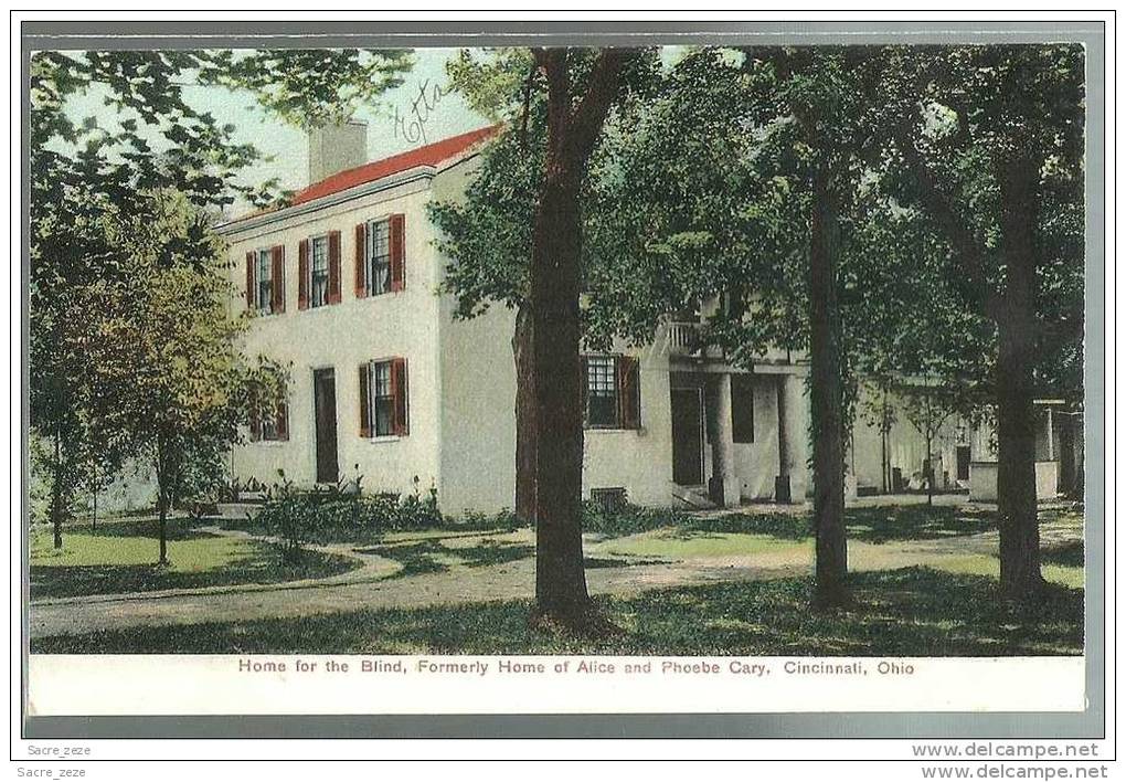 CINCINNATI 1911-OHIO-HOME FOR THE BLIND-ALICE AND PHOEBE CARY - Cincinnati