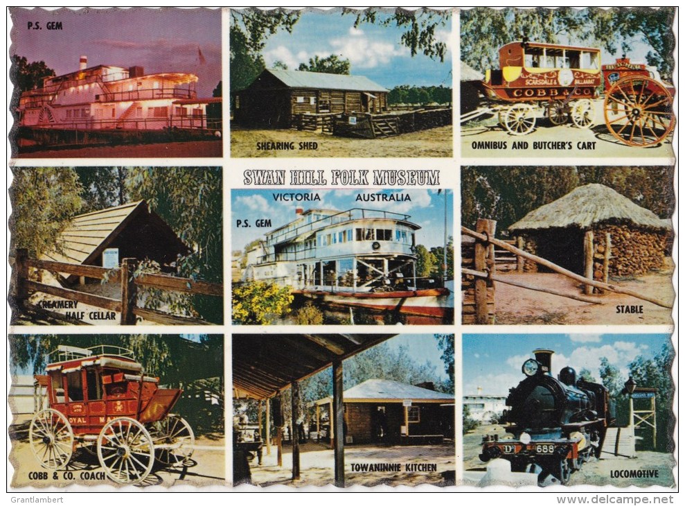 Swan Hill Folk Museum Multiview, Victoria - Nucolorvue FMC1 Unused - Swan Hill