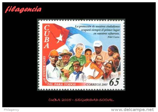 CUBA MINT. 2005-15 SEGURIDAD SOCIAL PARA TODOS - Unused Stamps