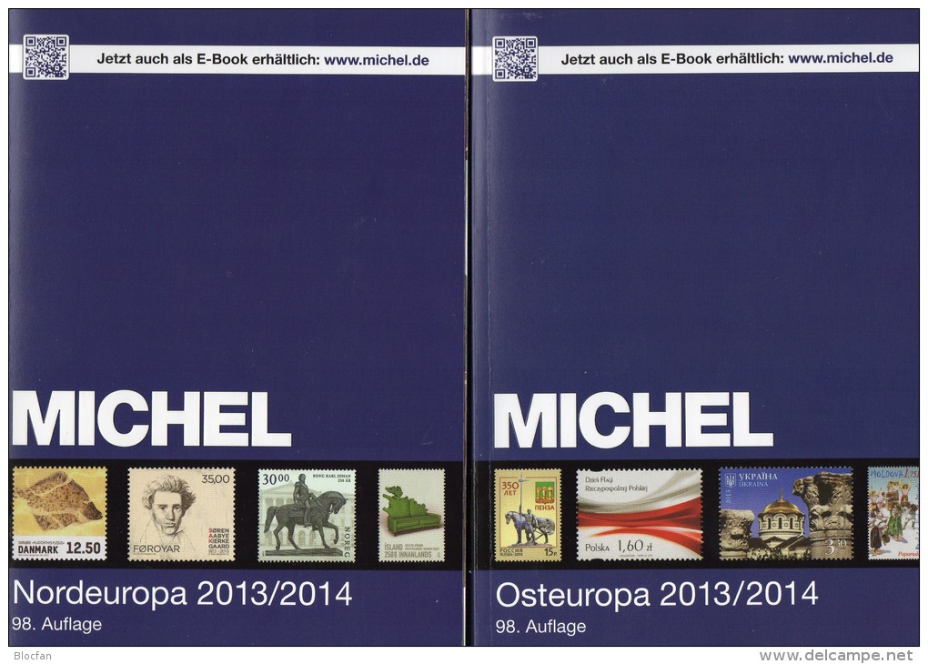 MICHEL Band 5+7 Stamps Europa Catalogue 2014 Neu 120€ Nordeuropa DK FL Est Lt N Ost-EU Moldawia Polska Russia SU Ukraine - Zeitschriften & Kataloge