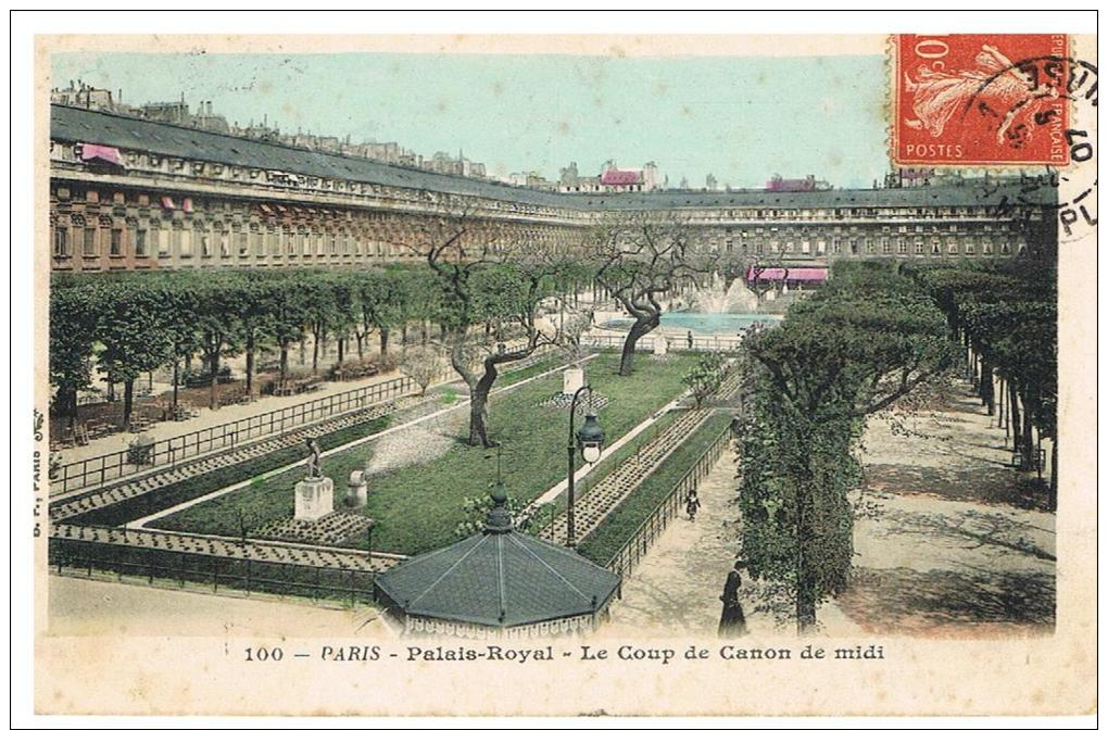 Paris :jardins Du Palais Royal, Coup De Canon De Midi - Parks, Gardens