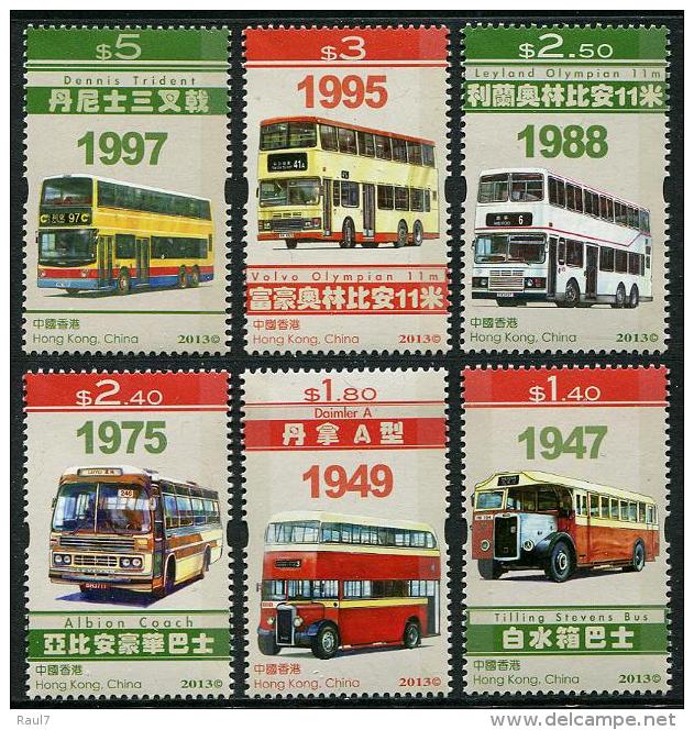 HONG KONG 2013 - Bus Européens A Hong-Kong - 6val Neufs // Mnh - Neufs