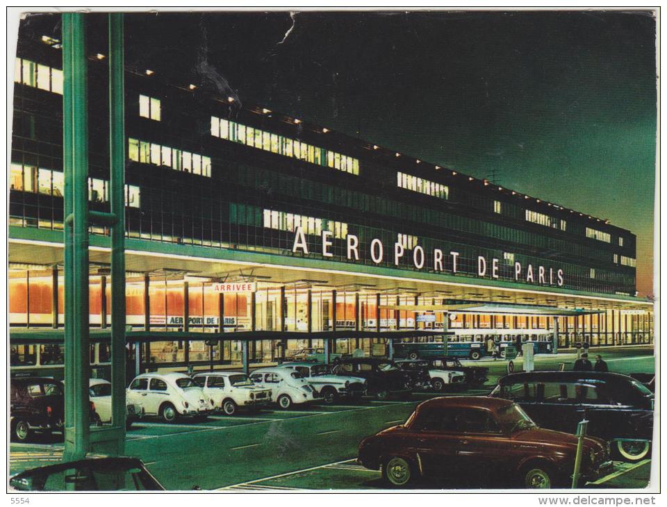 Cpsm Transports Aviation Aerodromes Aeroport De Paris Orly Entree De L Aerogare - Aeródromos