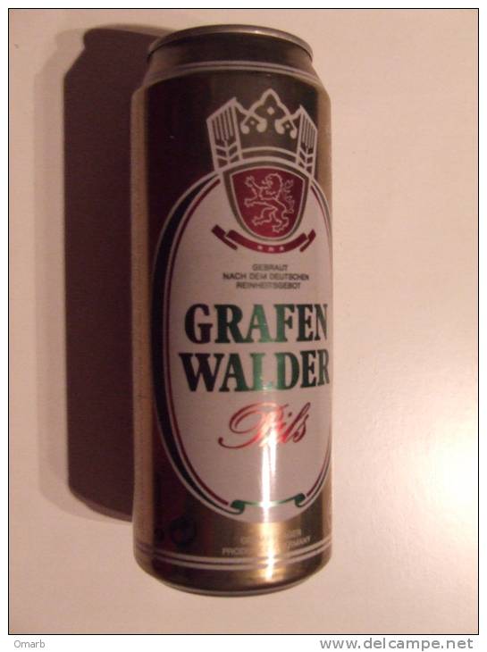 Alt205 Lattina Birra, Boite Biere, Can Beer, Lata Cerveza 50cl Graffen Walder Pils Beer Germany Lager 1997 - Cannettes