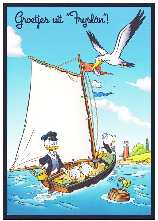 Postset Disney Donald Duck Friesland Met Oa Vel Persoonlijke Postzegels - SCHAARS, LEES!! - Personnalized Stamps