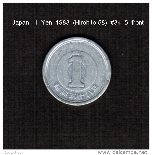 JAPAN    1  YEN   1983  (HIROHITO 58---SHOWA PERIOD)  (Y # 74) - Japan